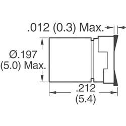 33 µF 10 V Aluminum Electrolytic Capacitors Radial, Can - SMD 1000 Hrs @ 105°C - Panasonic Electronic Components (1)