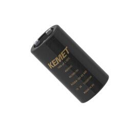 6800 µF 63 V Aluminum Electrolytic Capacitors Radial, Can - Screw Terminals 26mOhm @ 100Hz 11000 Hrs @ 85°C - KEMET