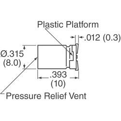 220 µF 35 V Aluminum Electrolytic Capacitors Radial, Can - SMD 5000 Hrs @ 105°C - 3