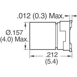 10 µF 16 V Aluminum Electrolytic Capacitors Radial, Can - SMD 1000 Hrs @ 105°C - Panasonic Electronic Components (1)