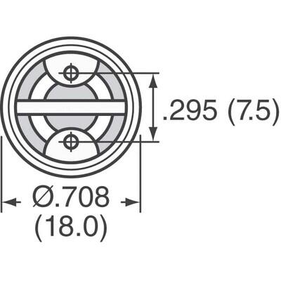 33 µF 450 V Alüminyum Elektrolitik Kapasitör / Kondansatör Radyal, Can 10000 Saat @ 105°C - 3