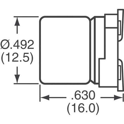 68 µF 100 V Aluminum Electrolytic Capacitors Radial, Can - SMD 260mOhm @ 100kHz 5000 Hrs @ 125°C - 3