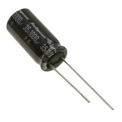 1000 µF 35 V Aluminum Electrolytic Capacitors Radial, Can 2000 Hrs @ 85°C - 2