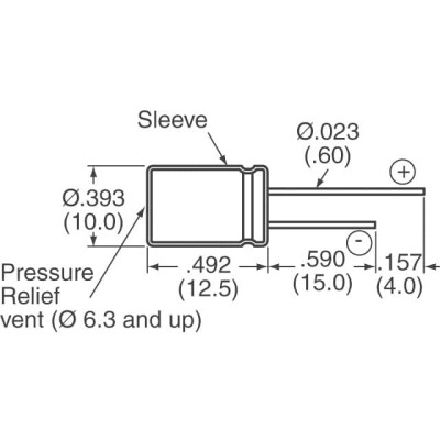 220 µF 35 V Aluminum Electrolytic Capacitors Radial, Can 7000 Hrs @ 105°C - 3