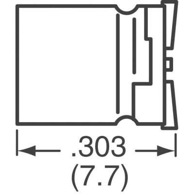 220 µF 35 V Aluminum Electrolytic Capacitors Radial, Can - SMD 2000 Hrs @ 105°C - 3