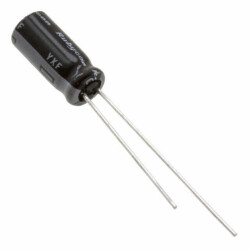 10 µF 63 V Aluminum Electrolytic Capacitors Radial, Can 5000 Hrs @ 105°C - Rubycon