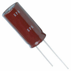 3300 µF 25 V Aluminum Electrolytic Capacitors Radial, Can 21mOhm @ 100kHz 5000 Hrs @ 125°C - Chemi-Con