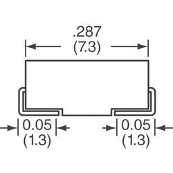 220 µF 2 V Alüminyum - Polimer Kapasitör / Kondansatör 2917 (7343 Metric) 9mOhm 1000 Saat @ 105°C - 2