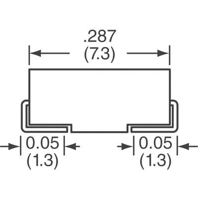 220 µF 2 V Alüminyum - Polimer Kapasitör / Kondansatör 2917 (7343 Metric) 9mOhm 1000 Saat @ 105°C - 2