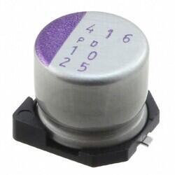 10 µF 25 V Aluminum - Polymer Capacitors Radial, Can - SMD 65mOhm 2000 Hrs @ 125°C - Panasonic Electronic Components