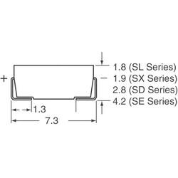 330 µF 2.5 V Aluminum - Polymer Capacitors 2917 (7343 Metric) 9mOhm 2000 Hrs @ 105°C - Panasonic Electronic Components (1)