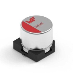 100 µF 50 V Aluminum - Polymer Capacitors Radial, Can - SMD 28mOhm 4000 Hrs @ 125°C - Würth Elektronik