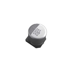 220 µF 16 V Aluminum - Polymer Capacitors Radial, Can - SMD 27mOhm 4000 Hrs @ 125°C - Chemi-Con