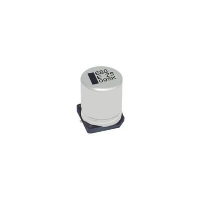 120µF 63V Aluminum - Polymer Capacitors Radial, Can - SMD 19mOhm 4000 Hrs @ 125°C - 1