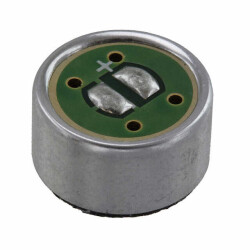 Analog Microphone Electret Condenser 1.5 V ~ 10 V Noise Cancelling (-54dB ±4dB) Solder Pads - PUI Audio, Inc.