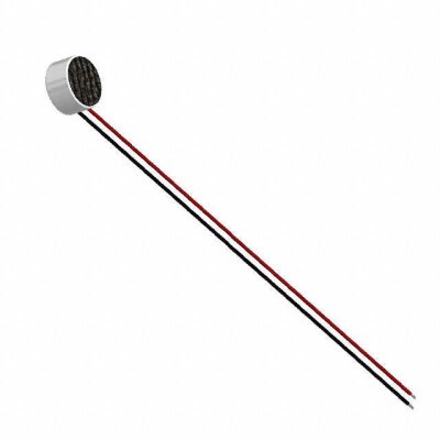 100 Hz ~ 10 kHz Analog Microphone Electret Condenser 1.5 V ~ 10 V Noise Cancelling (-54dB ±4dB) Wire Leads - 1