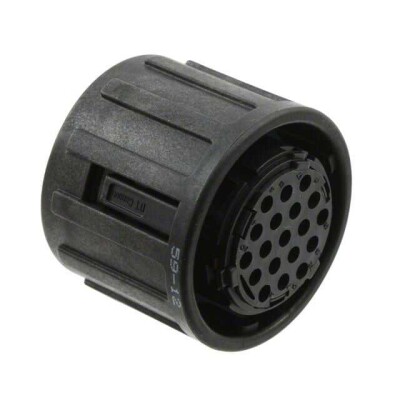 19 Position Circular Connector Plug Housing Free Hanging (In-Line) Coupling Nut - 1