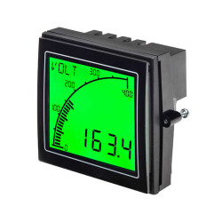Voltmeter LCD - Tri Color Characters, Backlight Display Panel Mount - Trumeter (1)