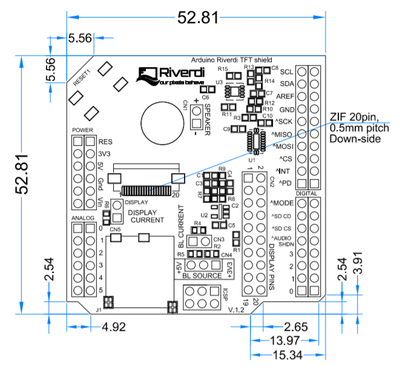 Riverdi TFT Arduino SHIELD - 3