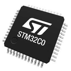ARM® Cortex®-M0+ STM32C0 Microcontroller IC 32-Bit 48MHz 16KB (16K x 8) FLASH 28-UFQFPN (4x4) - 1