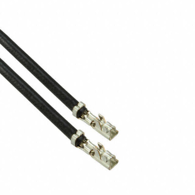 Black 22 AWG Jumper Lead Socket to Socket Tin 6.00