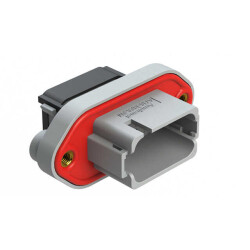 18 Rectangular Connectors - Housings Receptacle Gray - Amphenol Sine Systems Corp