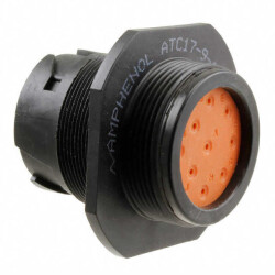 9 Position Circular Connector Receptacle Housing Panel Mount - Amphenol Industrial Operations