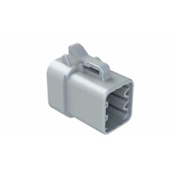 6 Rectangular Connectors - Housings Plug Gray - Amphenol Sine Systems Corp