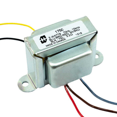 5k, 8k Impedance Primary Ohms 3.2 Impedance Secondary Ohms 49.16:1 Audio Transformer 70Hz ~ 15kHz Chassis Mount - 1