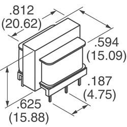 10kCT Impedance Primary Ohms 10kCT Impedance Secondary Ohms 1:1 Audio Transformer 200Hz ~ 15kHz Through Hole - Triad Magnetics (1)
