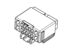 Automotive Connectors CONN 14P YESC KAIZEN LT GRY - Yazaki
