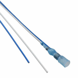 Wire to Pin Solder Sleeve Transparent - Blue 0.175