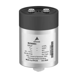 3000 µF Film Capacitor 1100V (1.1kV) Radial, Can - EPCOS - TDK Electronics