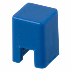 Square Tactile Switch Cap Blue Slip On - Omron Electronics Inc-EMC Div