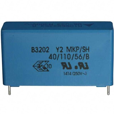 1 µF Film Capacitor 300V 1500V (1.5kV) Polypropylene (PP), Metallized Radial - 1