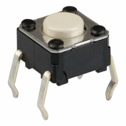 Tactile Switch SPST-NO Top Actuated Through Hole - Omron Electronics Inc-EMC Div