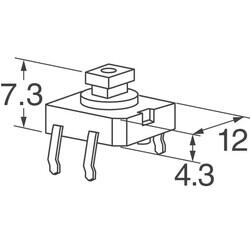 Tactile Switch SPST-NO Top Actuated Through Hole - Omron Electronics Inc-EMC Div (1)