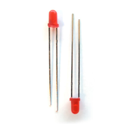 Red Diffused LED 2V 40mcd 80mW - 2