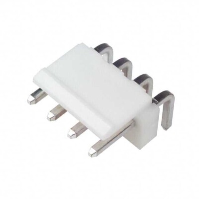 Connector Header Through Hole, Right Angle 4 position 0.156