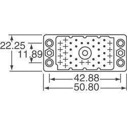 38 Position Housing for Non-Gendered Contacts Connector Gray Varies by Contact Rack and Panel - EDAC Inc. (1)