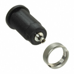 Banana Jack Connector Standard Banana Solder Cup Black - Cal Test Electronics