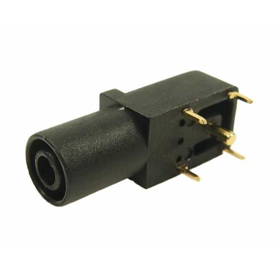 Banana Jack Connector Standard Banana Solder Black - 1