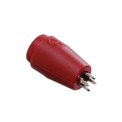 Banana Jack Connector Standard Banana Solder Lug Red - Cal Test Electronics