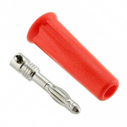 Banana Plug Connector Standard Banana Solder Red - 1