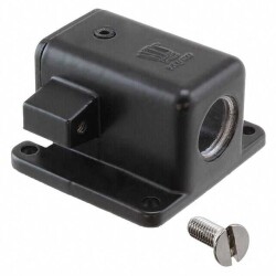Base - Panel Mount 90° Connector Side Entry M16 1 IP68 - Dust Tight, Waterproof - 1