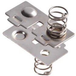 Battery Contact Spring and Solid Button Multiple (AAA, LR03) 2 Cell - Assmann WSW Components