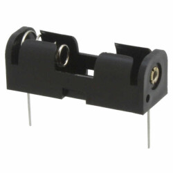 Battery Holder (Open) A23 1 Cell PC Pin - 1