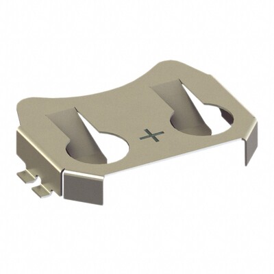 Battery Retainer Coin, 20.0mm 1 Cell SMD (SMT) Tab - 1
