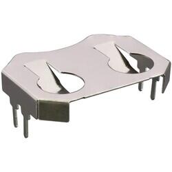 Battery Retainer Coin, 20.0mm 1 Cell PC Pin - Linx Technologies Inc.
