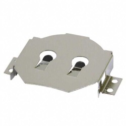 Battery Retainer Coin, 24.5mm 1 Cell SMD (SMT) Tab - MPD (Memory Protection Devices)
